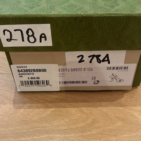 Gucci sling back Argento horse bit silver pump. 38. - Picture 7 of 7